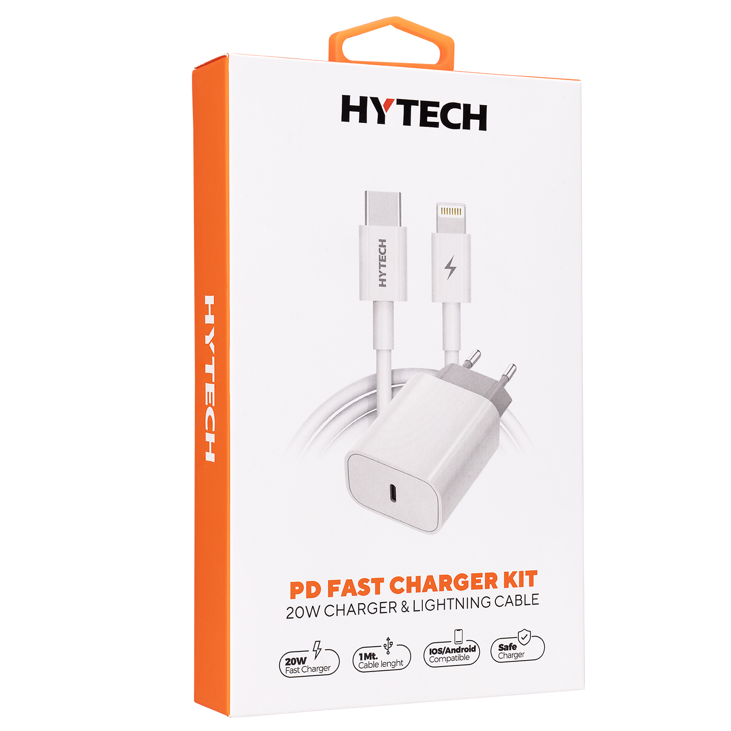 Enerji yığma cihazı SGM Hytech HY-XE40PD 20W PD3.0/Quick Charge QC4.0 PD lightning Cable Fast Home, Wall Charger Adapter_0