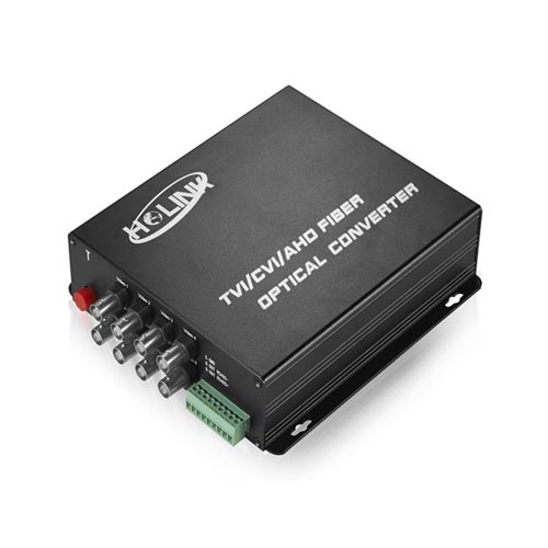 Оптоволоконный Видео Конвертер HL-8V1D-20T/R-720 Fiber video converter 8ch 720P TVI/CVI/AHD 20km HOLINK
