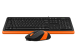 Клавиатура и мышь A4TECH FSTYLER WIRED COMBO SET WITH FN MULTIMEDIA FUNCTION USB ORANGE F1010_0