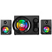 Kompüter akustikası SGM RAMPAGE RMS-G8 2 + 1 25W BLUETOOTH + USB-SD-FM RAINBOW BLACK LED ILLUMINATED GAMING SPEAKER_0