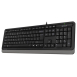 Клавиатура A4TECH FSTYLER WIRED KEYBOARD SET WITH FN MULTIMEDIA FUNCTION USB GREY FK10_0