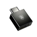 Адаптер BASEUS CATJQ-B01 EXQUISITE TYPE-C MALE TO USB  FEMALE ADAPTER CONVERTER BLACK_0
