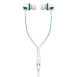 Наушники SGM Hytech HY-X06 Mobile Phone Compatible White / Blue In-Ear Microphone Headset_0